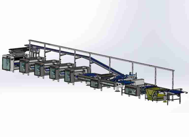 automatic biscuit production line factory