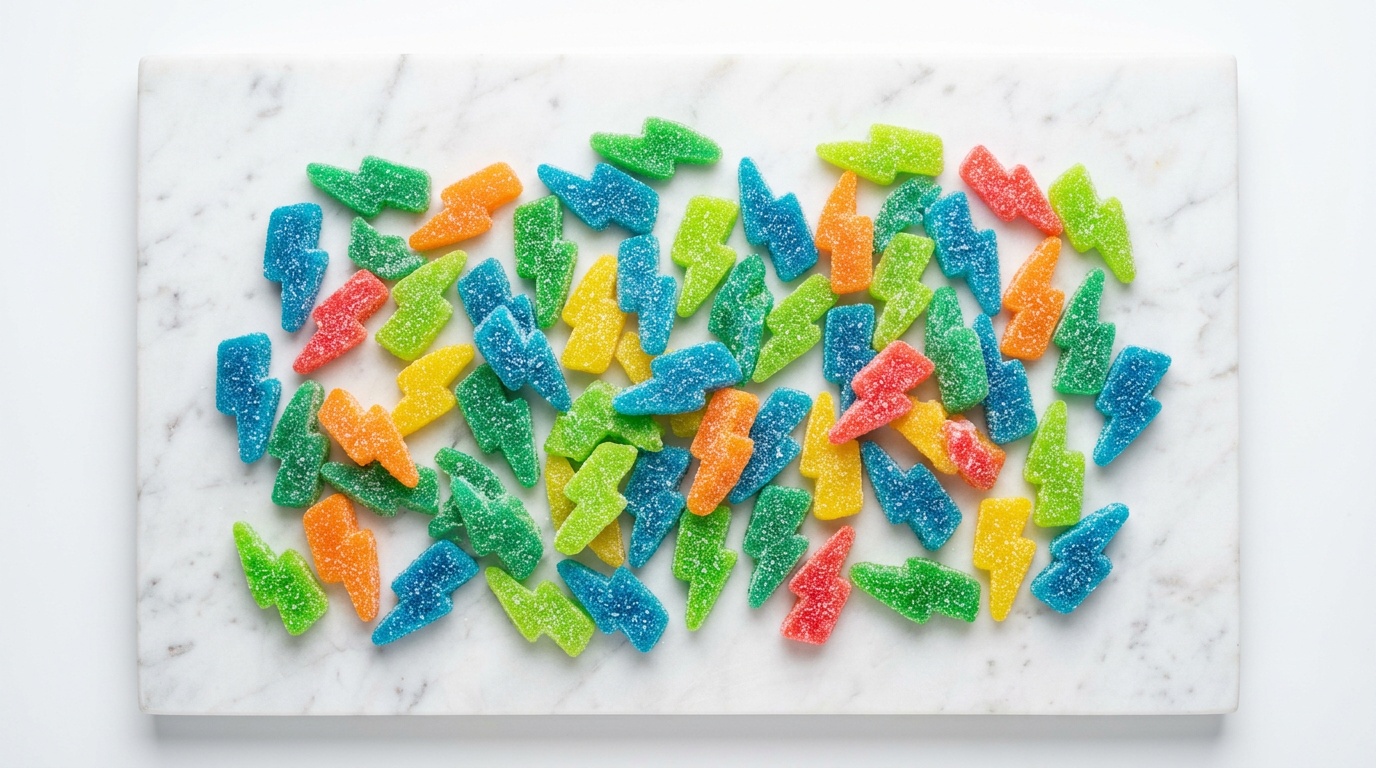 karl gummies — hero banner showing colorful sour gummy candy