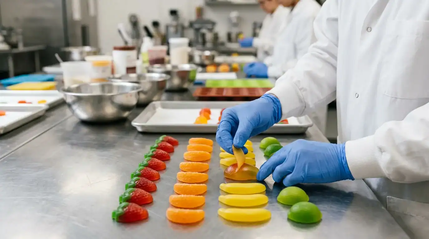 panoramica dell'eroe delle caramelle gommose peelable