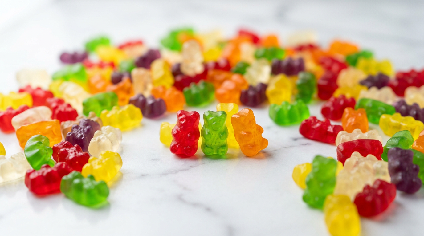 how to make gummy sweets — hero overview of colorful gummy sweets