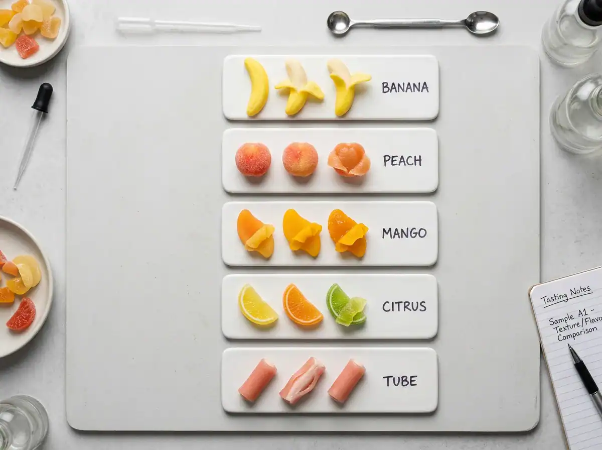 peelable gummy candy types comparison