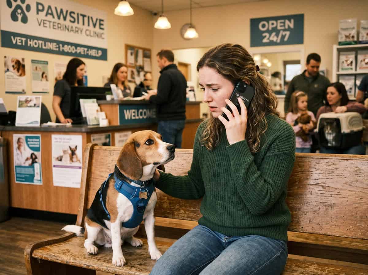 können Hunde Gummibärchen haben — Notfallreaktions-Flussdiagramm für Hundebesitzer, das Schritt-für-Schritt-Aktionen zeigt