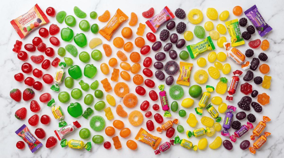 bonbons les moins caloriques héros