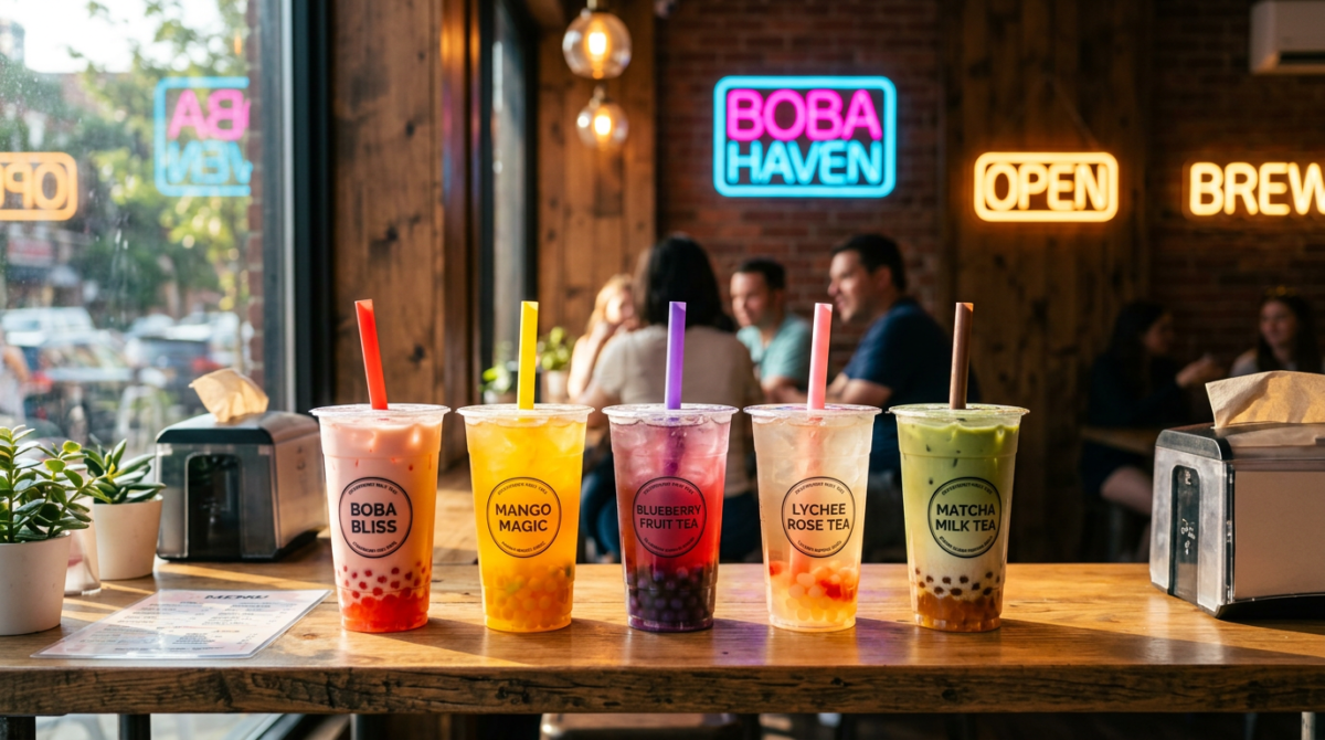 visão geral do herói do bubble tea popping boba