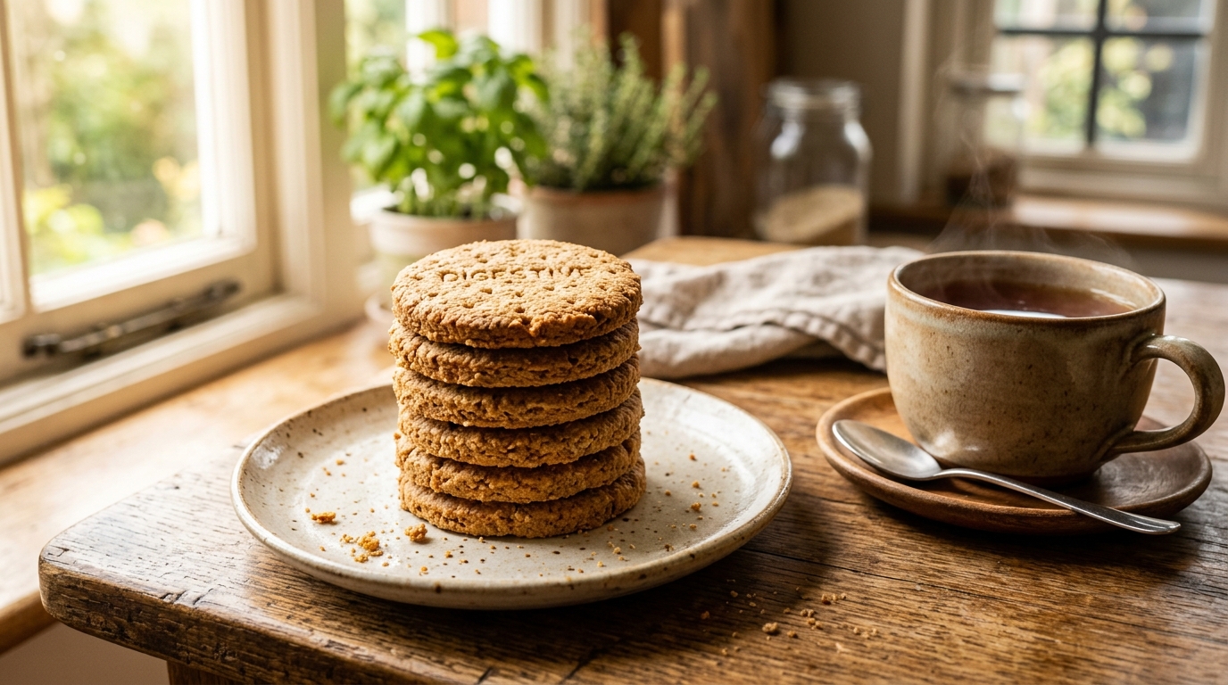 Aperçu du héros de la recette de biscuit digestif