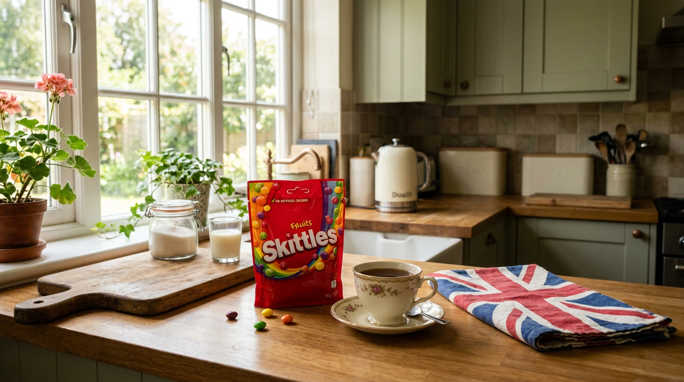 Skittles Sem Glúten no Reino Unido cozinha do Reino Unido